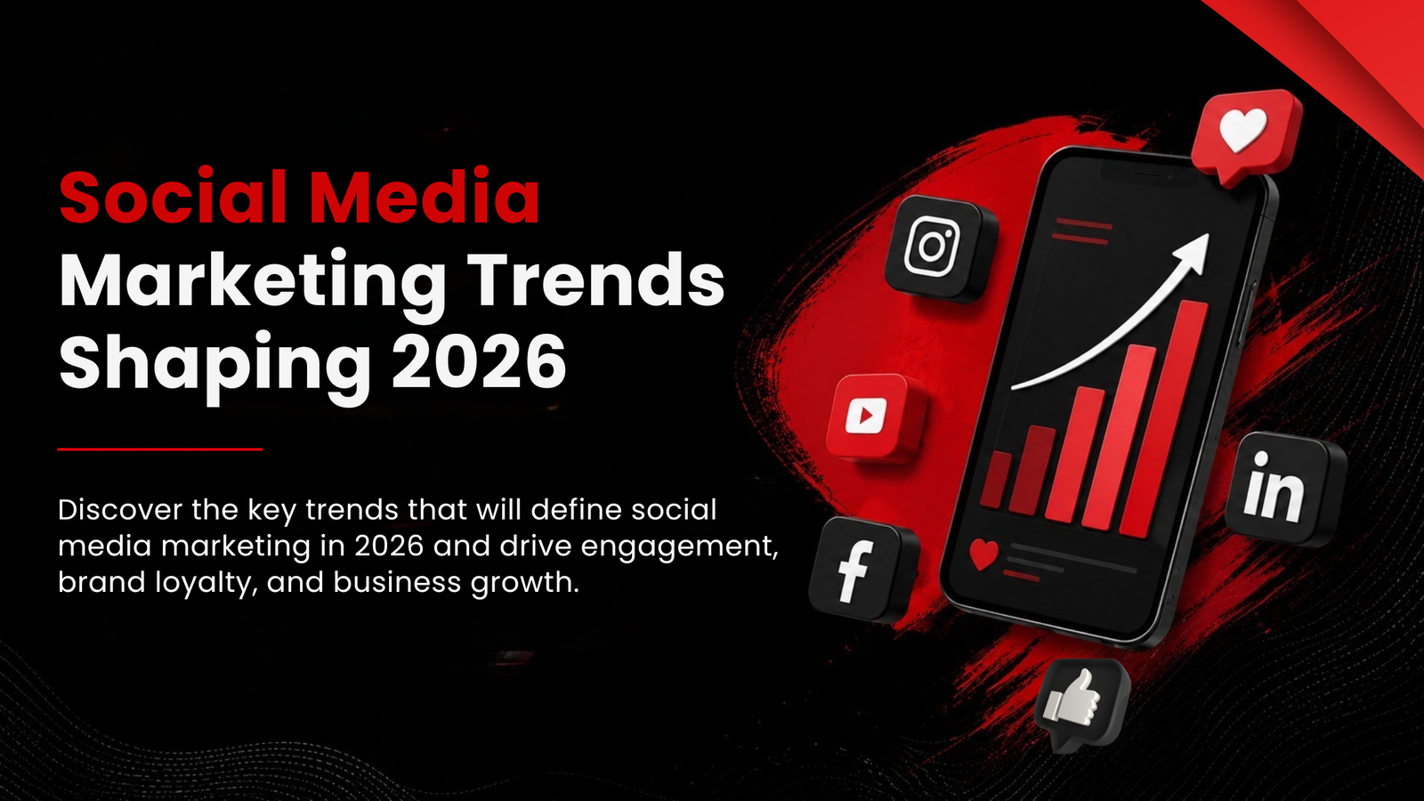 Top social media marketing trends in 2026 including AI marketing, short-form videos, UGC, and digital advertising strategies.